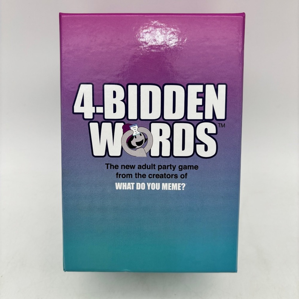 4-Bidden Words Adult Party Game What Do You Meme 2018 Complete Cards 17+